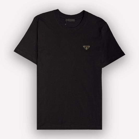 PRADA Metal Triangle Logo T-shirt