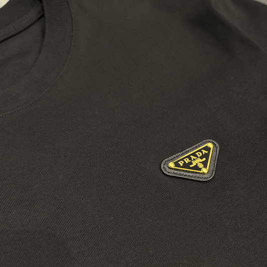 PRADA Metal Triangle Logo T-shirt